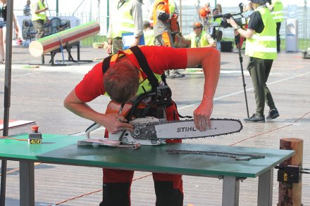 Zawodnik podczas wykonywania jednej z konkurencji