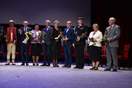 Tegoroczni laureaci we wspólnej fotografi/fot. Małgorzata Krawczyk