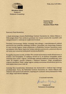 List Mirosławy Nykiel - Posłanki do Parlamentu Europejskiego