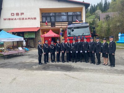 Drużyna OSP Wisła Czarne