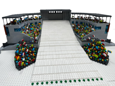 Skocznia z klocków Lego