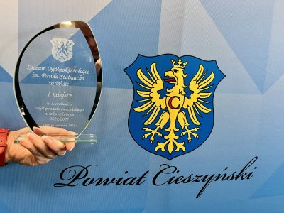 Gala Sportu Powiatu Cieszyńskiego - statuetka dla LO im. P. Stalmacha