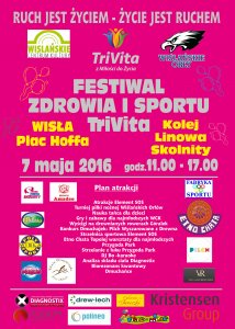 Plakat dotyczący Festiwalu Zdrowia i Sportu TriVita