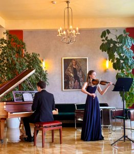 Koncert uczniów Społecznego Ogniska Muzycznego w Wiśle w Rezydencji Prezydenta RP