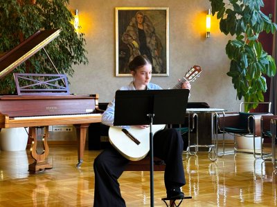 Koncert uczniów Społecznego Ogniska Muzycznego w Wiśle w Rezydencji Prezydenta RP