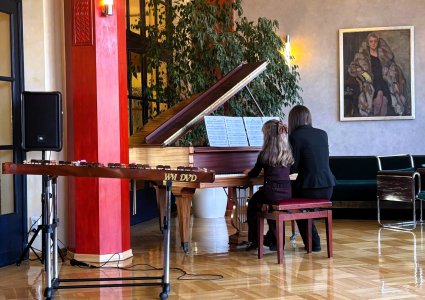 Koncert uczniów Społecznego Ogniska Muzycznego w Wiśle w Rezydencji Prezydenta RP