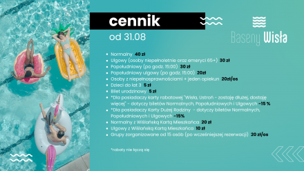 nowy cennik od 31.08