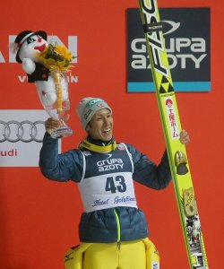 Noriaki Kasai z "Wiślaczkiem"