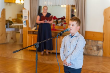 Część artystyczna w wykonaniu wychowanków Społecznego Ogniska Muzycznego w Wiśle im. Jana Drozda