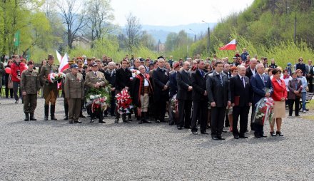 Uczestnicy miejskich obchodów Święta Konstytucji 3 Maja
