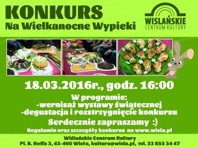 Plakat Konkursu na Wielkanocne Wypieki