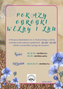 Pokaz obróbki lnu