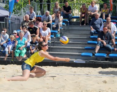 Anna Grzybek w efektownej obronie