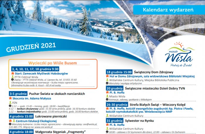 plakat wydarzeń grudzień