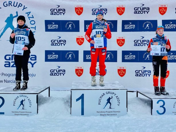 Laura Wantulok na 1 stopniu podium