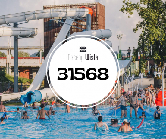 Łączna ilość wejść na Baseny Wisła w sezonie 2025