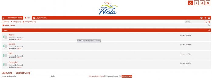 Zrzut ekranu z nowego forum