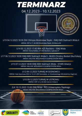 Harmonogram koszykarskich spotkań ISWJ