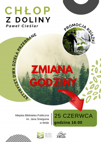 Plakat promujący premierę książki