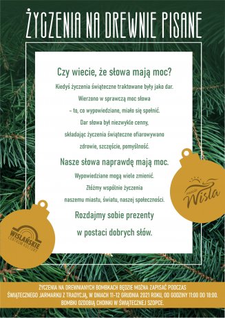 Życzenia na drewnie pisane