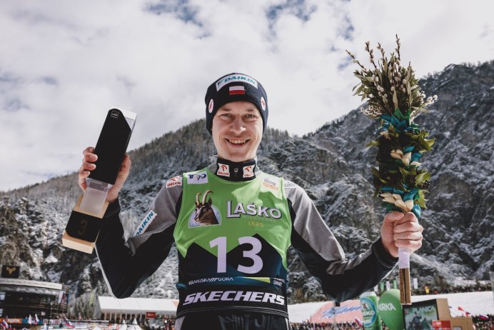 Aleksander Zniszczoł w Planicy. Fot. Tadeusz Mieczyński