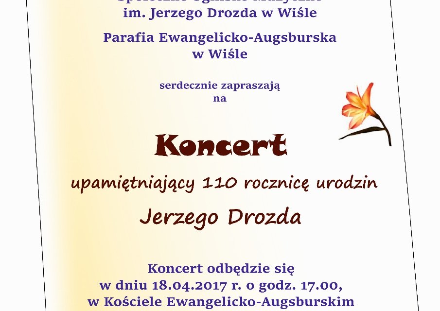Plakat promujący koncert