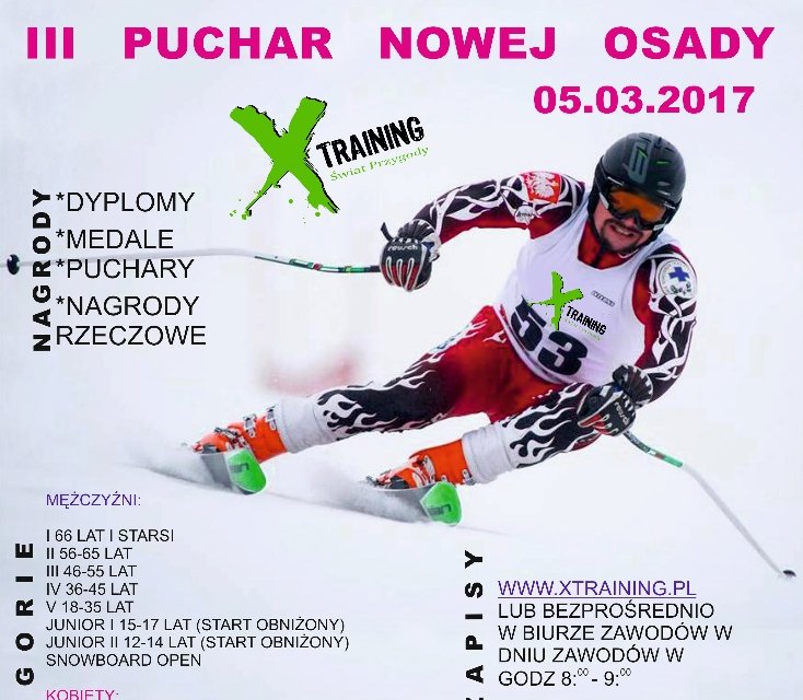 Plakat promujący zawody