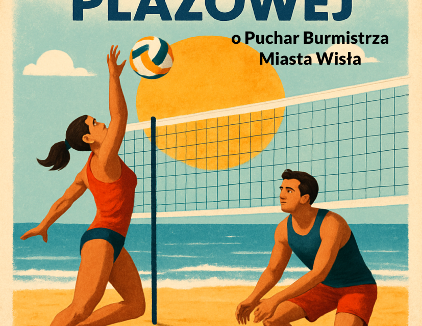 Siatkówka plażowa - plakat