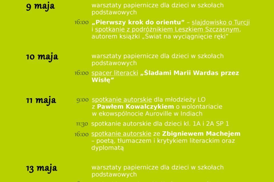 Plakat promujący wydarzenie