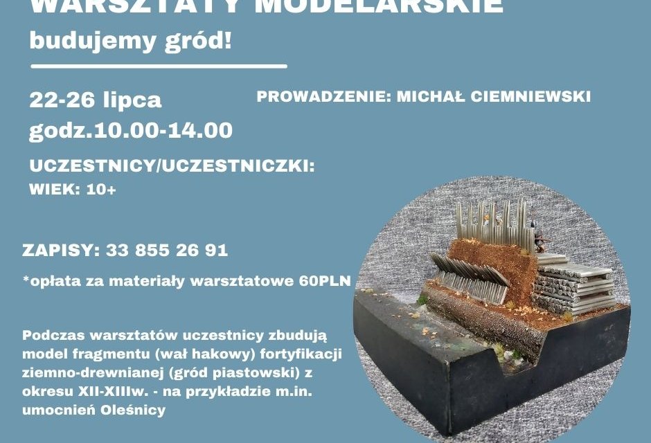 Warsztaty modelarskie - plakat