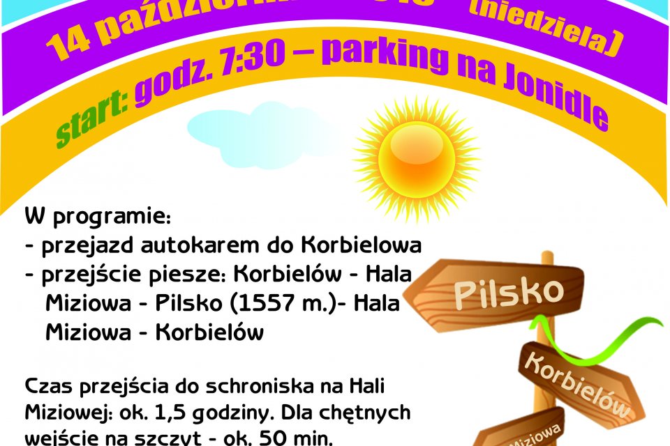 Plakat promujący wycieczkę