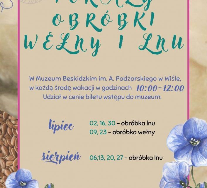 Pokaz obróbki lnu