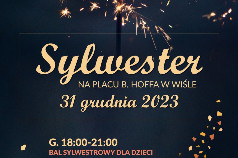 Sylwester na rynku w Wiśle - plakat