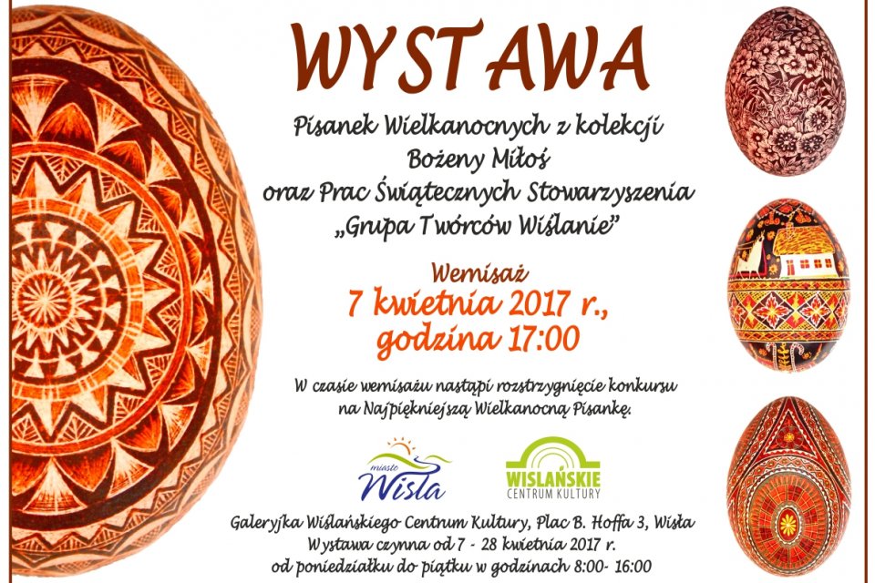 plakat dotyczący wystawy wielkanocnej