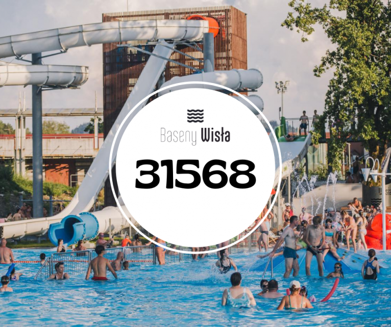 Łączna ilość wejść na Baseny Wisła w sezonie 2025