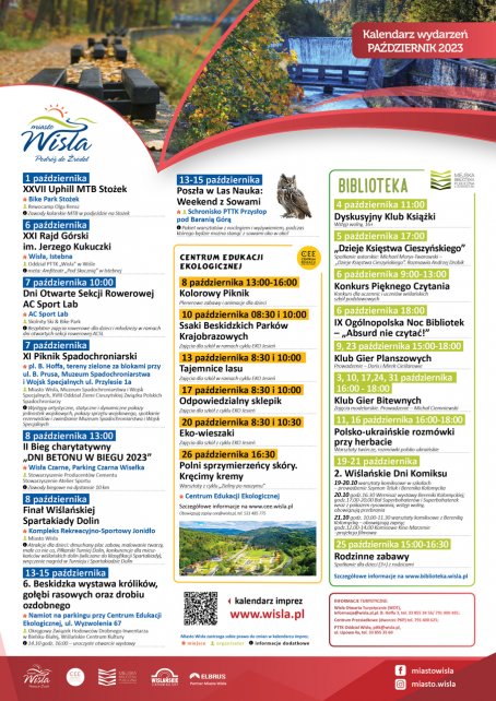 Kalendarz imprez październik 2023 jpg