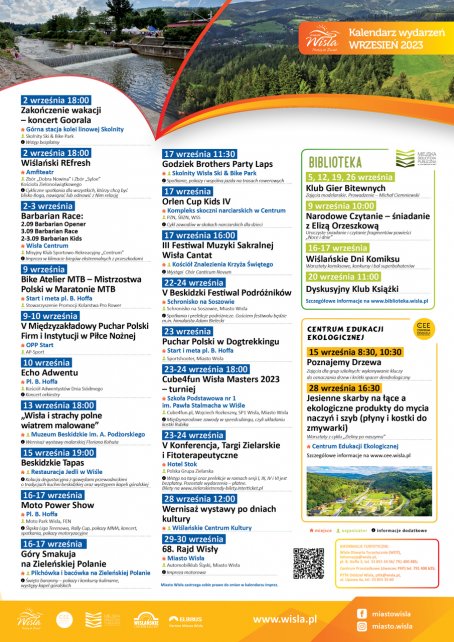 Kalendarz imprez - wrzesień