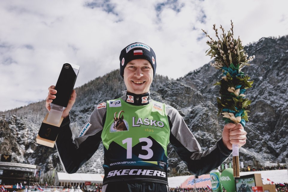 Aleksander Zniszczoł w Planicy. Fot. Tadeusz Mieczyński